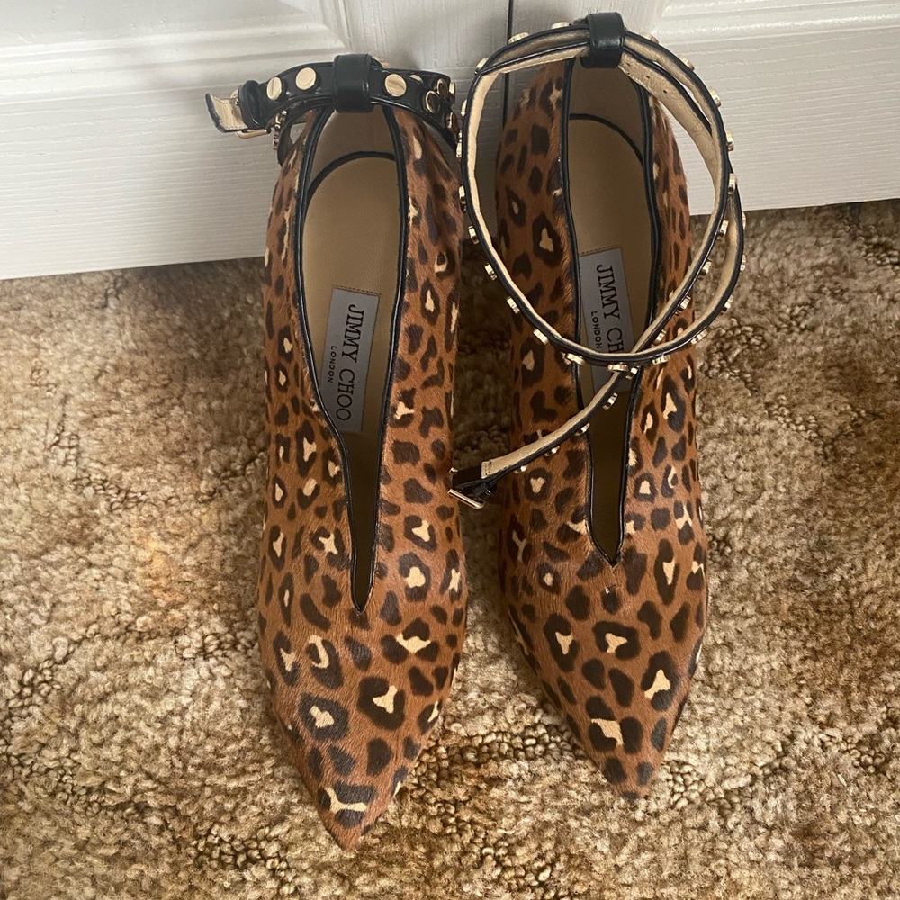 Jimmy Choo Animal Print 38.5